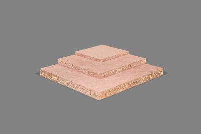 Raw particleboard high density